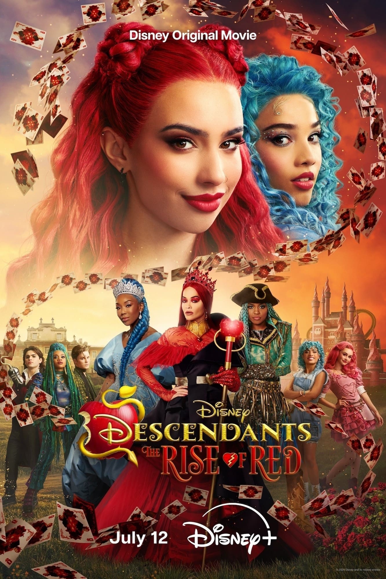 descendants: the rise of red poster